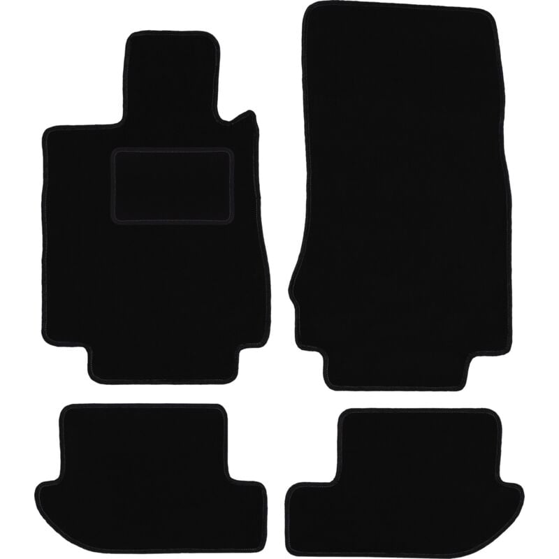 foto del prodotto tappetini in velluto nero per mercedes cl w215 coup 1999 1006 