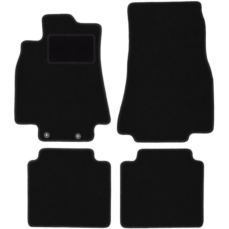 foto del prodotto tappetini in velluto nero per mercedes classe b w245 hatchback 2005 2011 