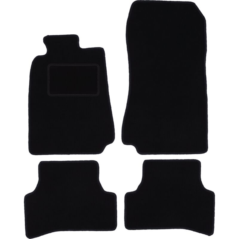 foto del prodotto tappetini in velluto nero per mercedes clk w208 coup 1997 2003 