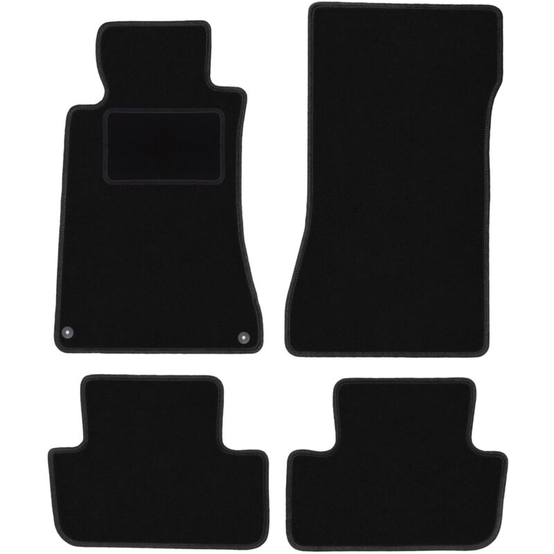 foto del prodotto tappetini in velluto nero per mercedes clk w209 coup 1997 2009 