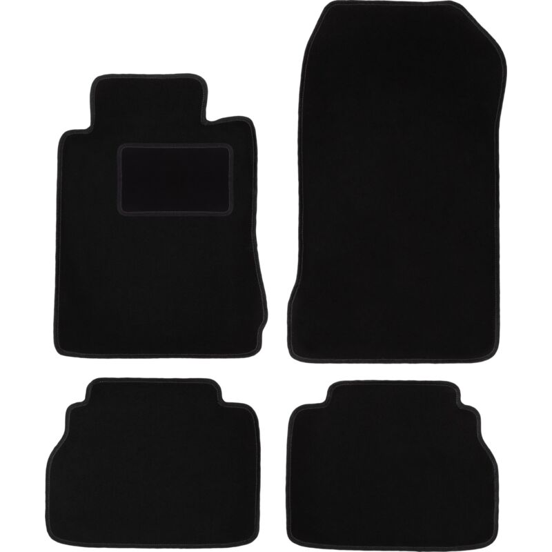 foto del prodotto tappetini in velluto nero per mercedes e w210 berlina, station wagon 1995 2003 