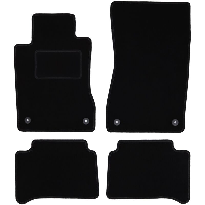foto del prodotto tappetini in velluto nero per mercedes e w211 berlina, station wagon 2002 2009 