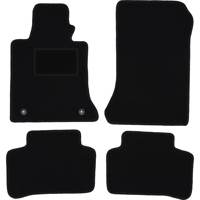 foto del prodotto tappetini in velluto nero per mercedes glk x204 suv 2008 2015 