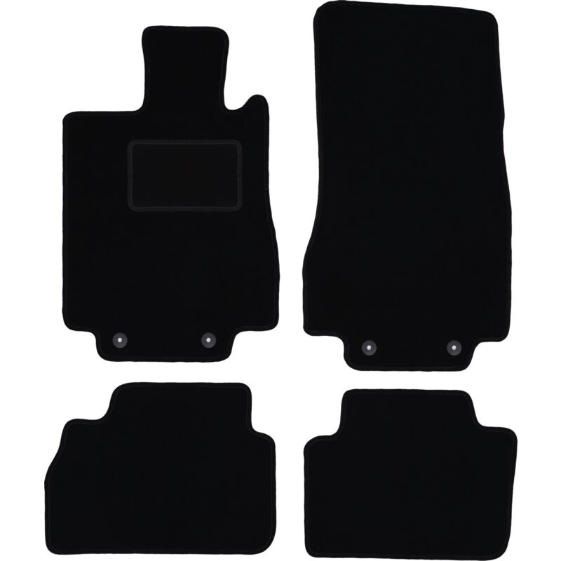foto del prodotto tappetini in velluto nero per mercedes s w220 berlina corta 1998 2005 
