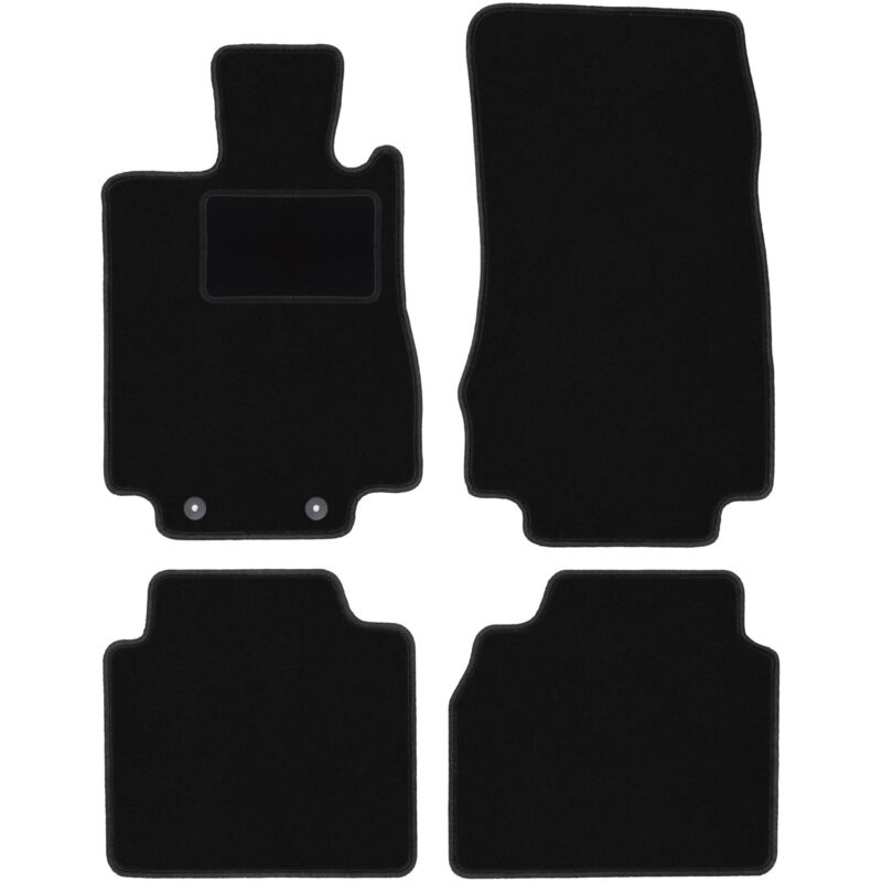 foto del prodotto tappetini in velluto nero per mercedes s w220 lunga 1998 2005 