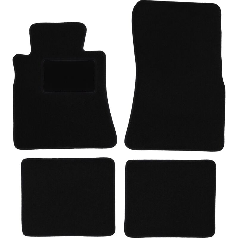 foto del prodotto tappetini in velluto nero per mercedes sd w126 berlina 1979 1991 