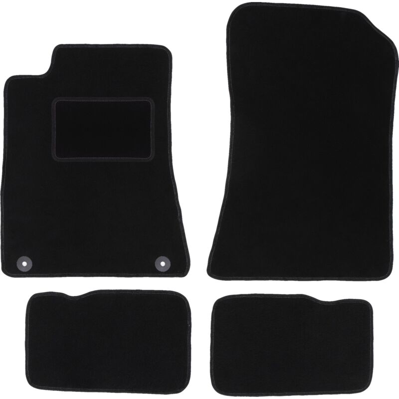 foto del prodotto tappetini in velluto nero per mercedes sl r129 roadster 1998 2002 
