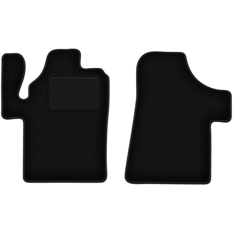 foto del prodotto tappetini in velluto nero per mercedes vito ii w639 furgone per consegne 2003 2014 