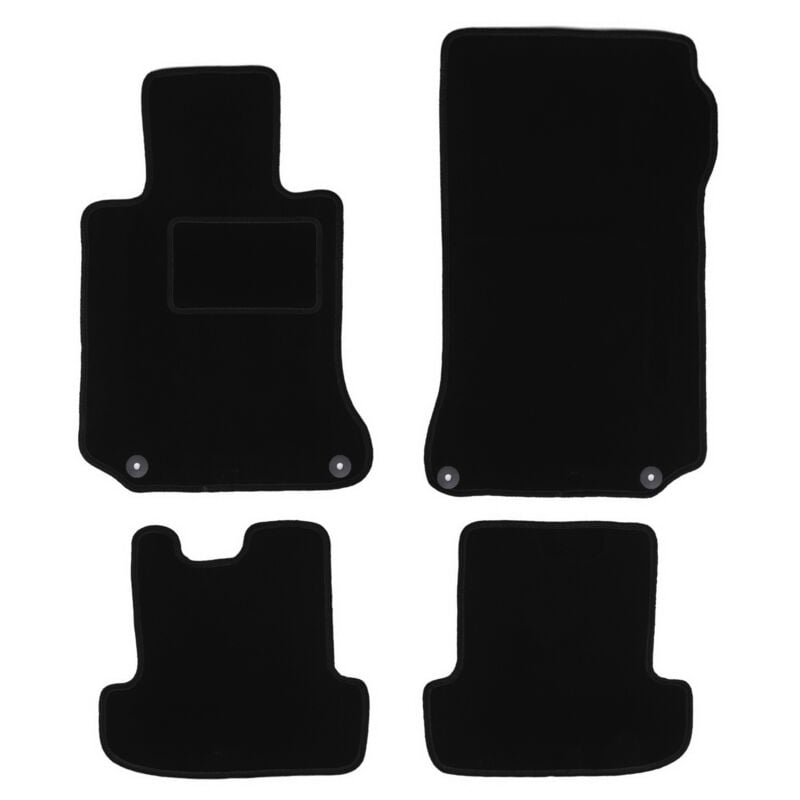 foto del prodotto tappetini in velluto nero per mercedes w207 coupe classe e 2009 
