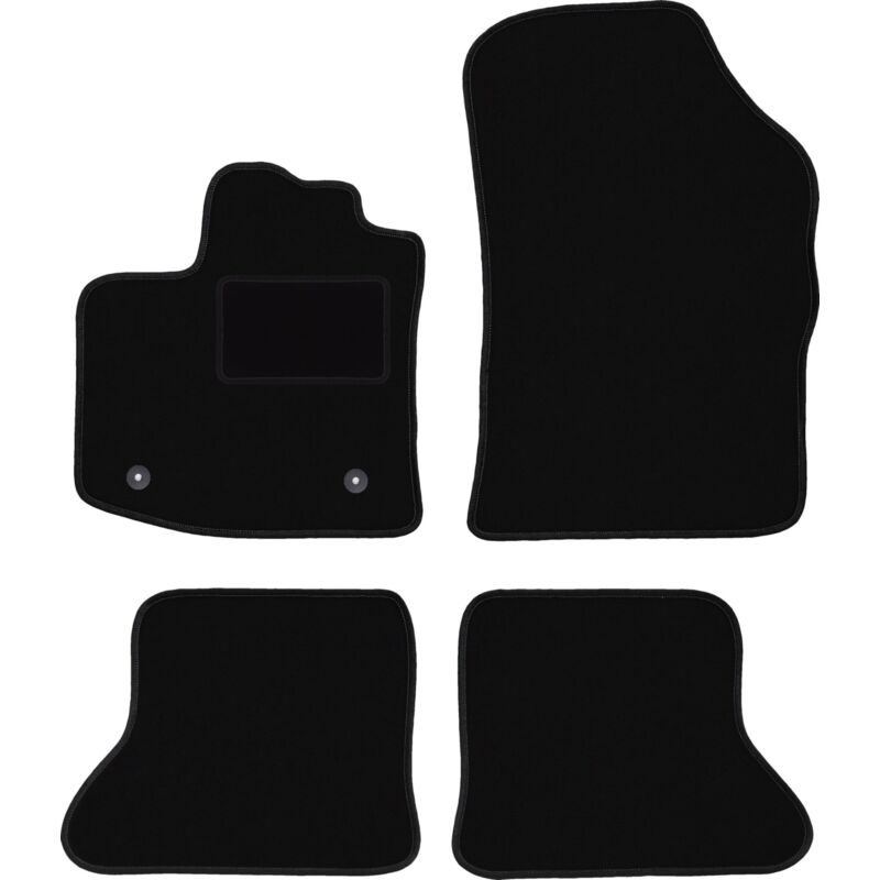 foto del prodotto tappetini in velluto nero per minivan dacia dokker 2013 