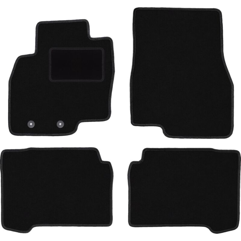 foto del prodotto tappetini in velluto nero per mitsubishi grandis minivan 2004 2010 
