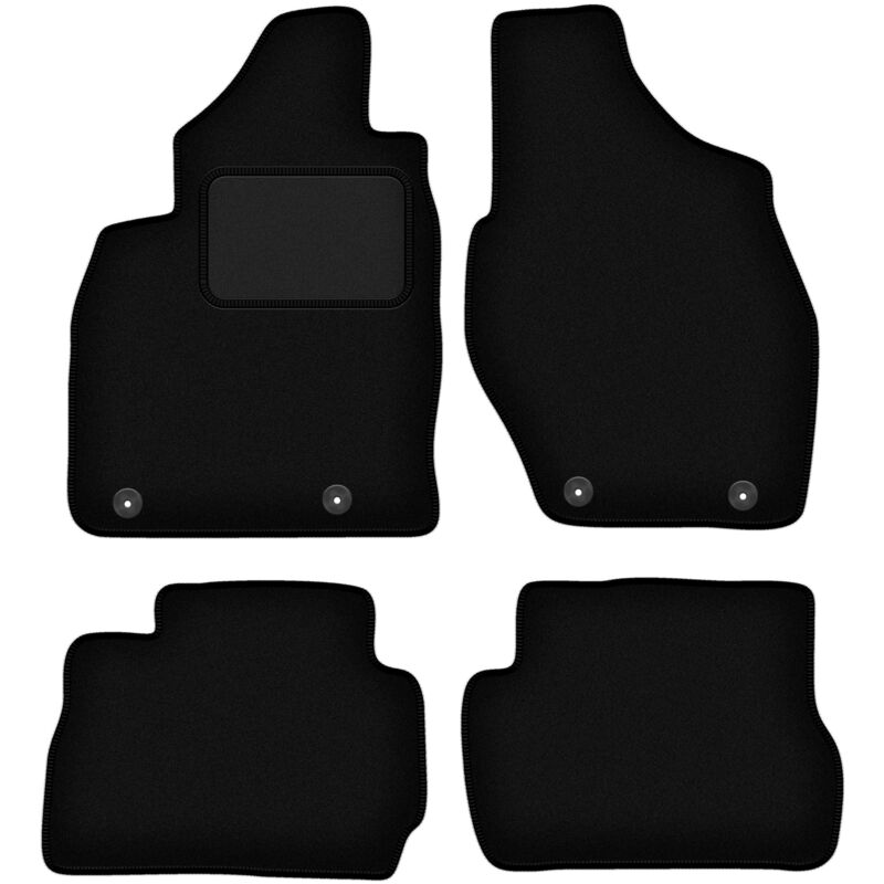 foto del prodotto tappetini in velluto nero per mitsubishi pajero pinin suv 1999 2006 