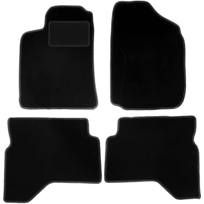 foto del prodotto tappetini in velluto nero per mitsubishi pajero sport i suv 1996 2008 