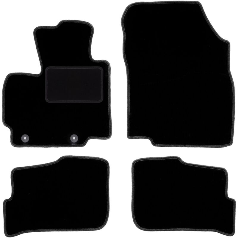 foto del prodotto tappetini in velluto nero per mitsubishi space star ii hatchback 2013 