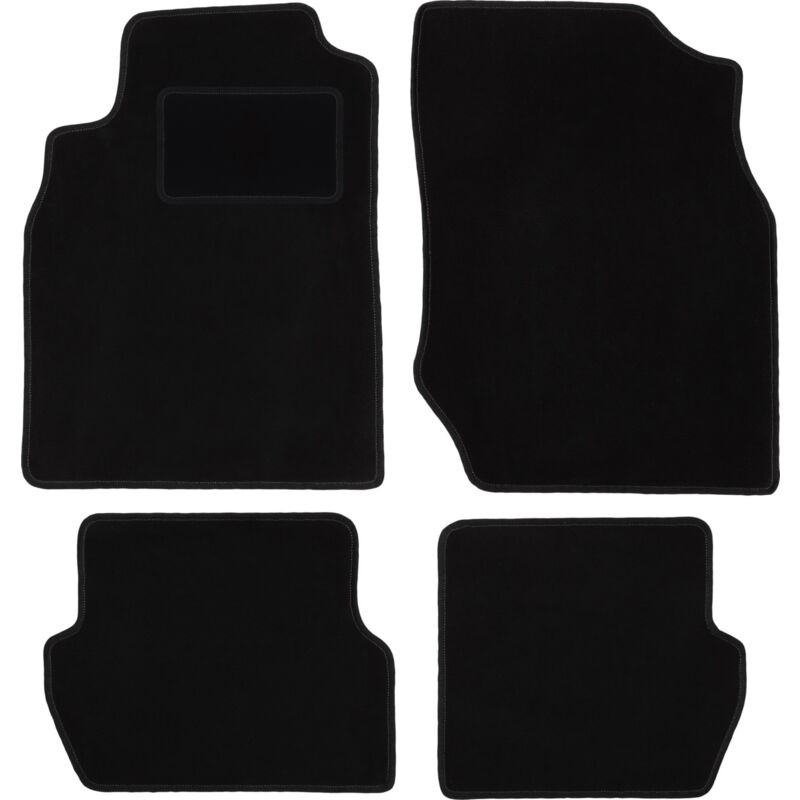 foto del prodotto tappetini in velluto nero per nissan almera n16 hatchback 2000 2006 