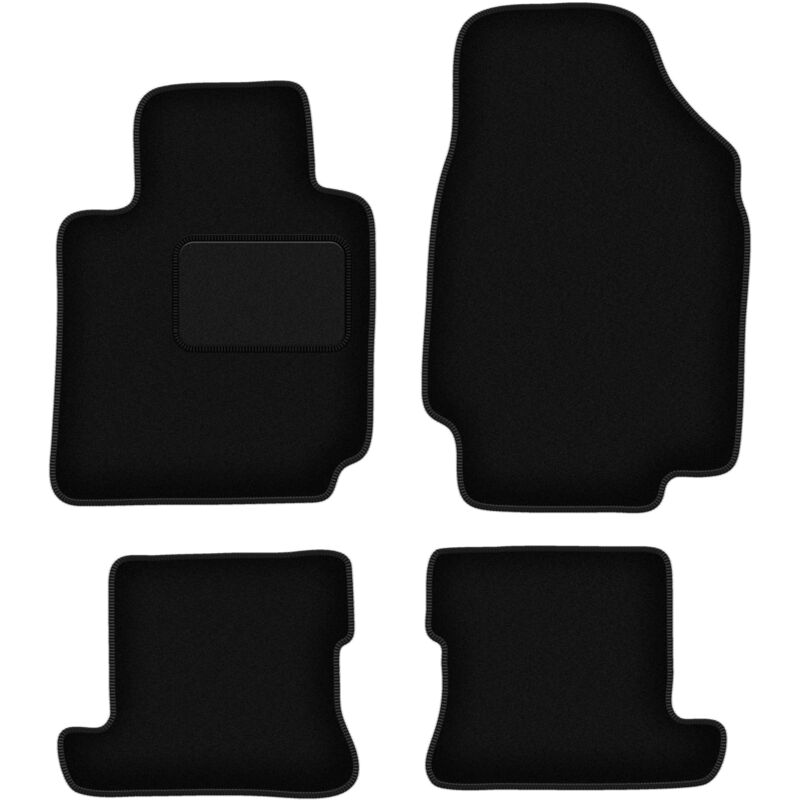 foto del prodotto tappetini in velluto nero per nissan micra k12 cc cabrio 2003 2010 