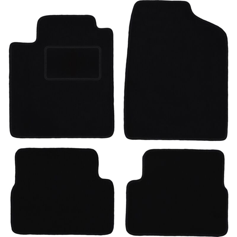 foto del prodotto tappetini in velluto nero per nissan micra k12 hatchback 2002 2010 