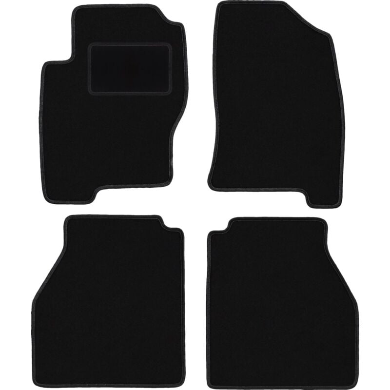 foto del prodotto tappetini in velluto nero per nissan navara iii d40 pick up 2005 2011 