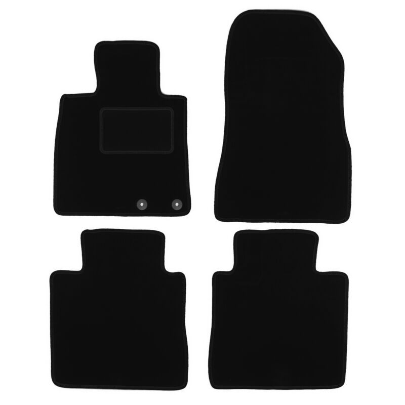 foto del prodotto tappetini in velluto nero per nissan note ii hatchback 2012 