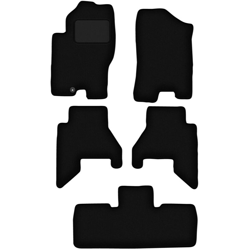 foto del prodotto tappetini in velluto nero per nissan pathfinder 7 posti prima del restyling 2005 2010 