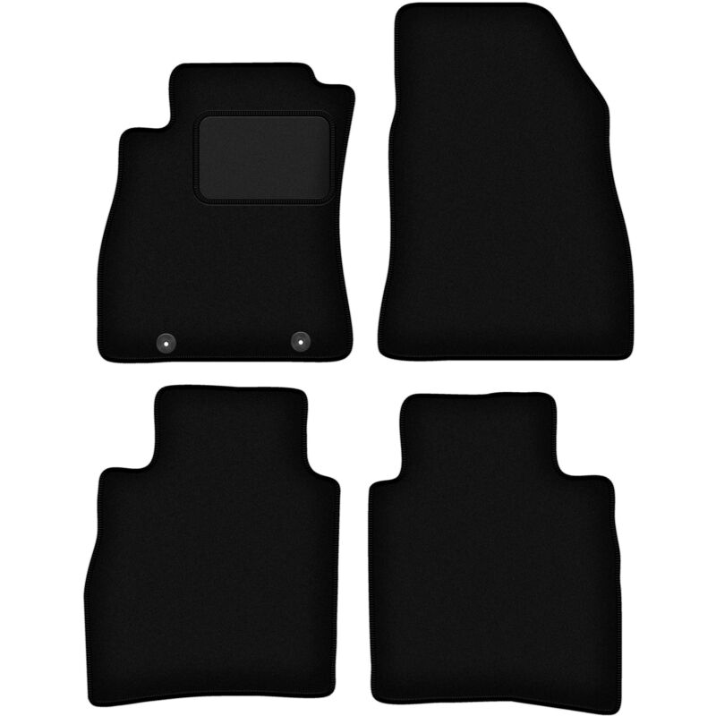 foto del prodotto tappetini in velluto nero per nissan pulsar c13 hatchback 2014 
