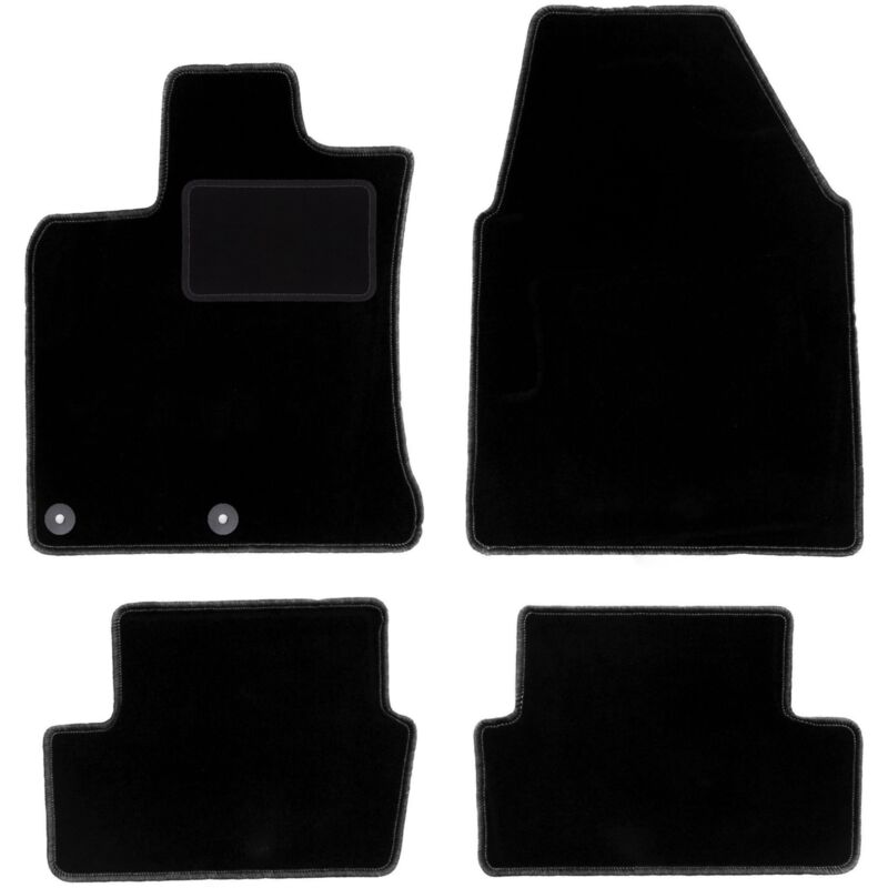foto del prodotto tappetini in velluto nero per nissan qashqai i j10 crossover 2006 2013 
