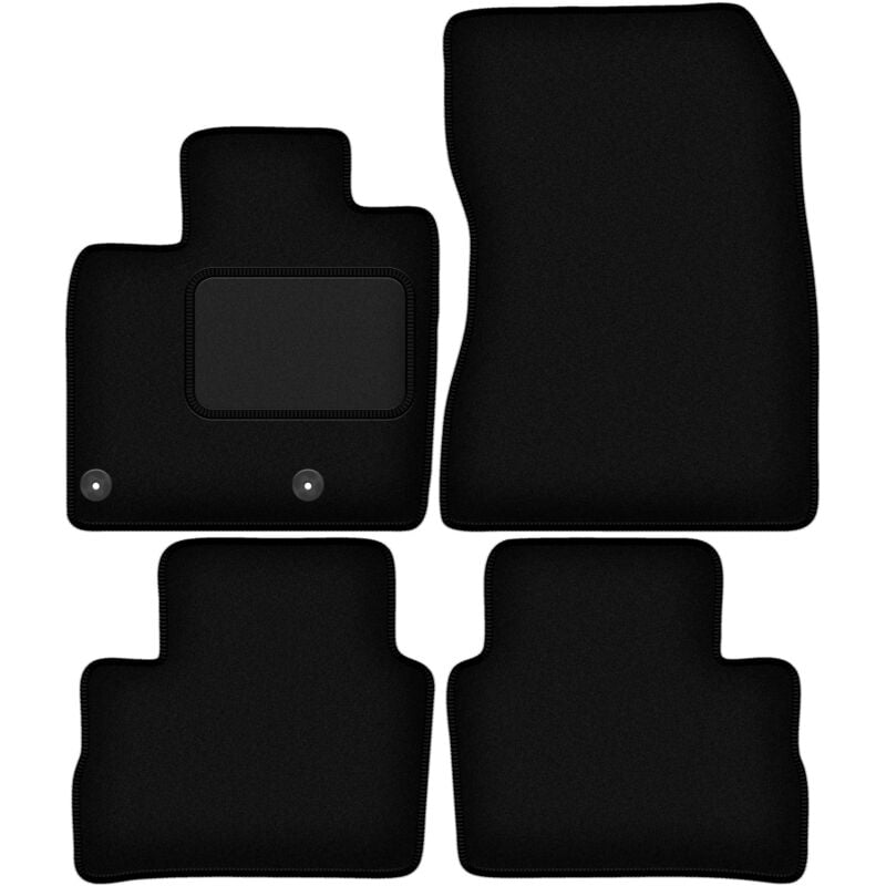 foto del prodotto tappetini in velluto nero per nissan qashqai iii suv 2021 
