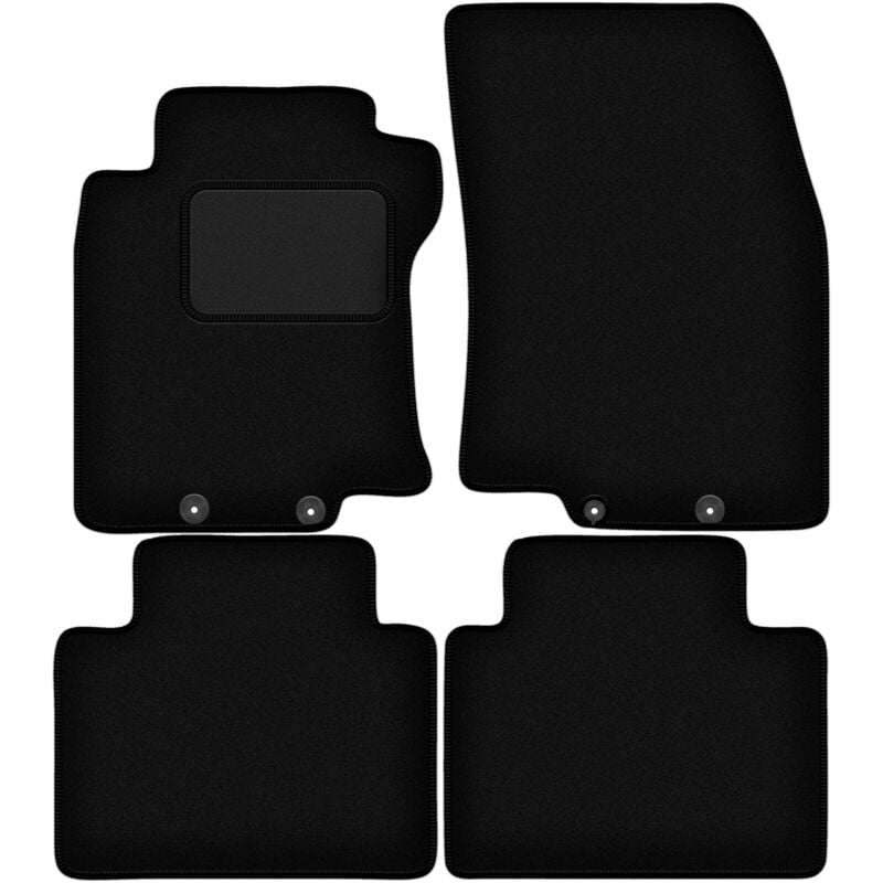 foto del prodotto tappetini in velluto nero per nissan x trail iii t32 fl suv 2017 2021 