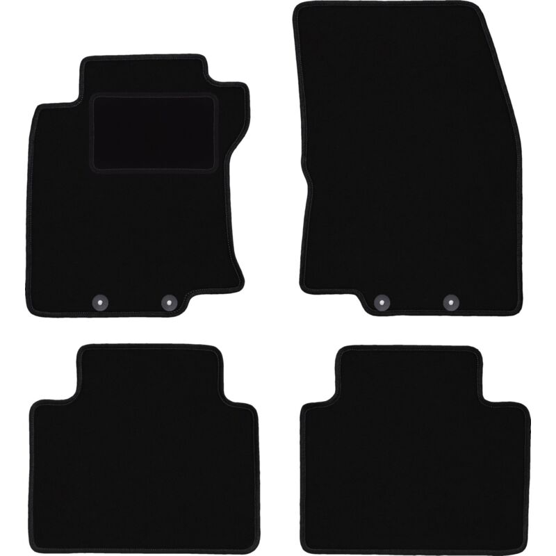 foto del prodotto tappetini in velluto nero per nissan x trail iii t32 suv 2013 2017 