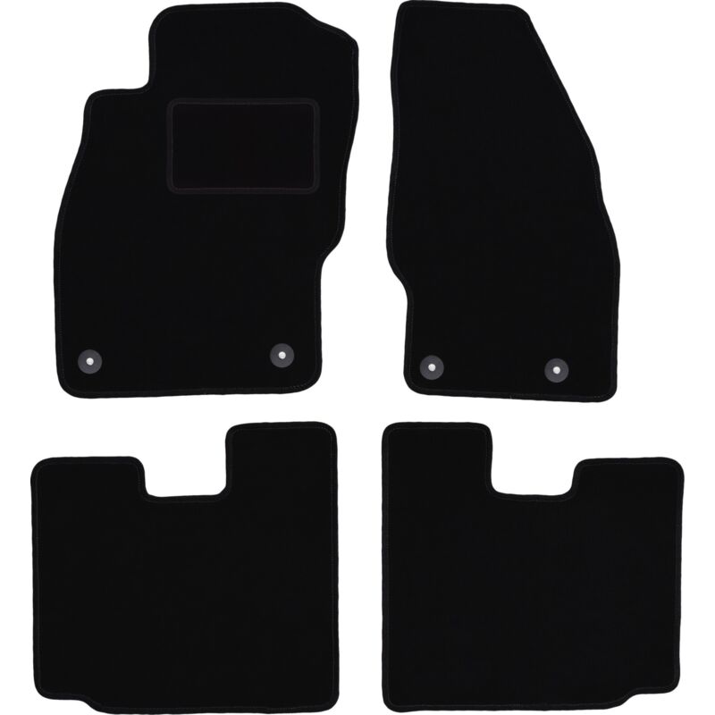 foto del prodotto tappetini in velluto nero per opel adam hatchback 2012 