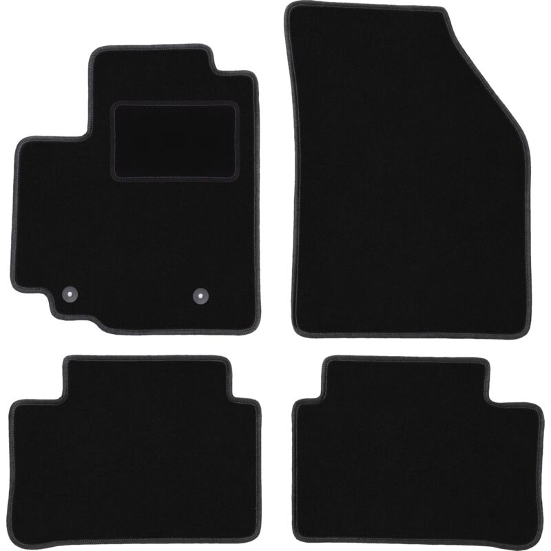foto del prodotto tappetini in velluto nero per opel agila b hatchback 2008 2014 