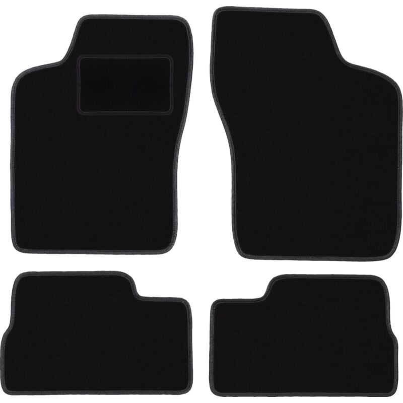 foto del prodotto tappetini in velluto nero per opel ascona c liftback, berlina 1981 1988 