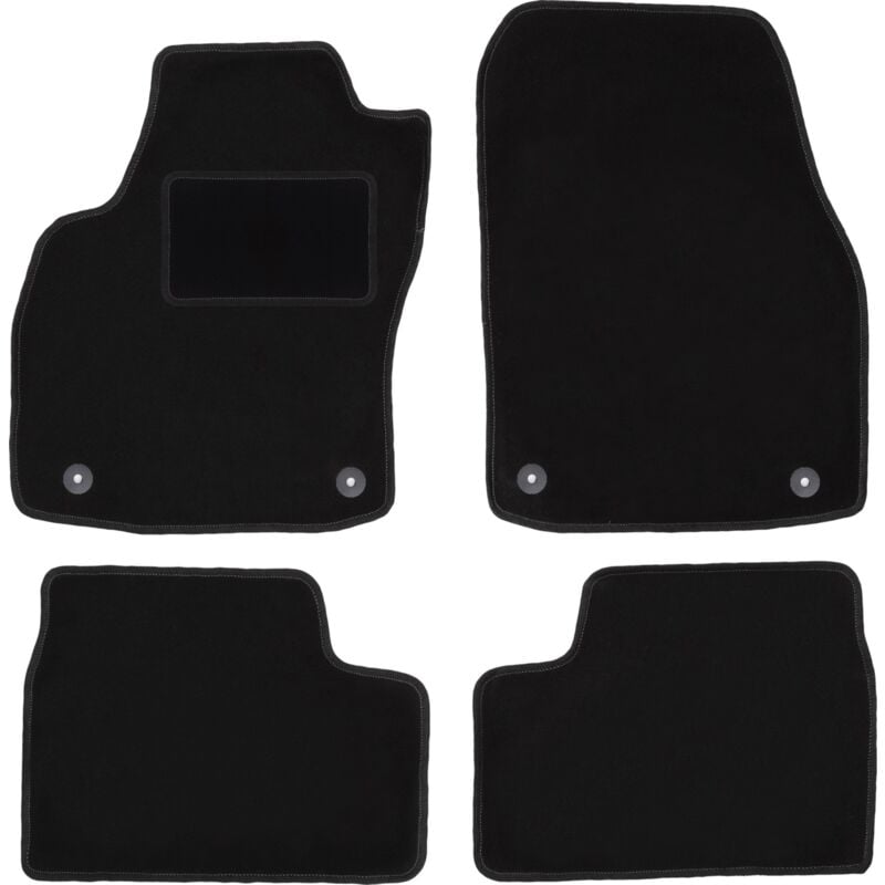 foto del prodotto tappetini in velluto nero per opel astra h berlina, hatchback, station wagon, twintop, cabrio, coup 2003 2010 