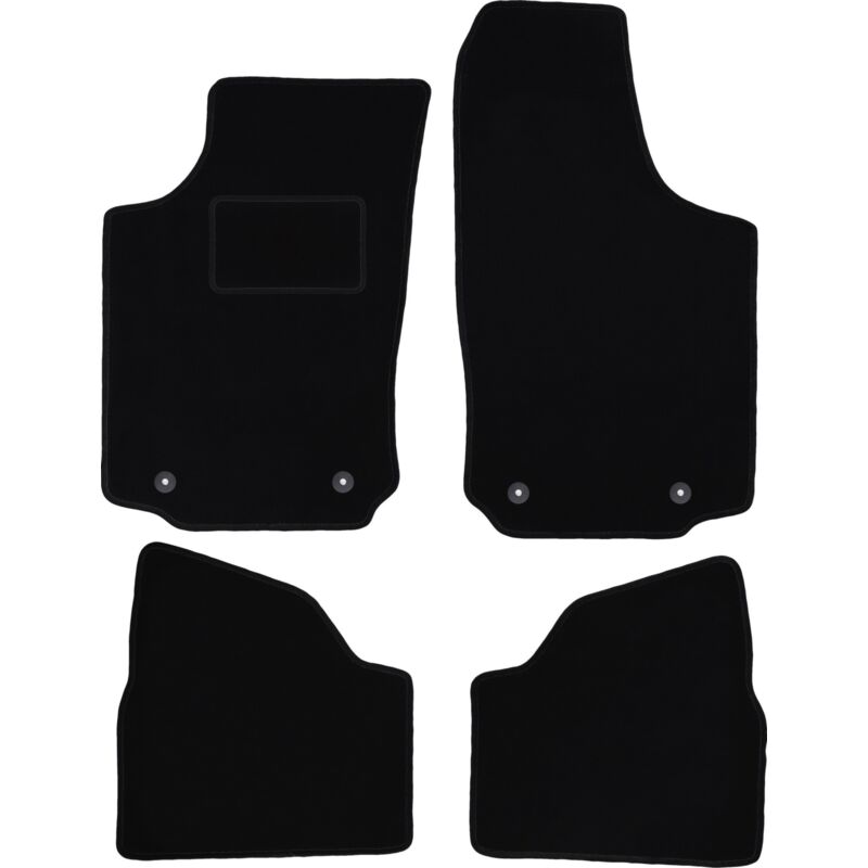 foto del prodotto tappetini in velluto nero per opel corsa c hatchback 2000 2006 