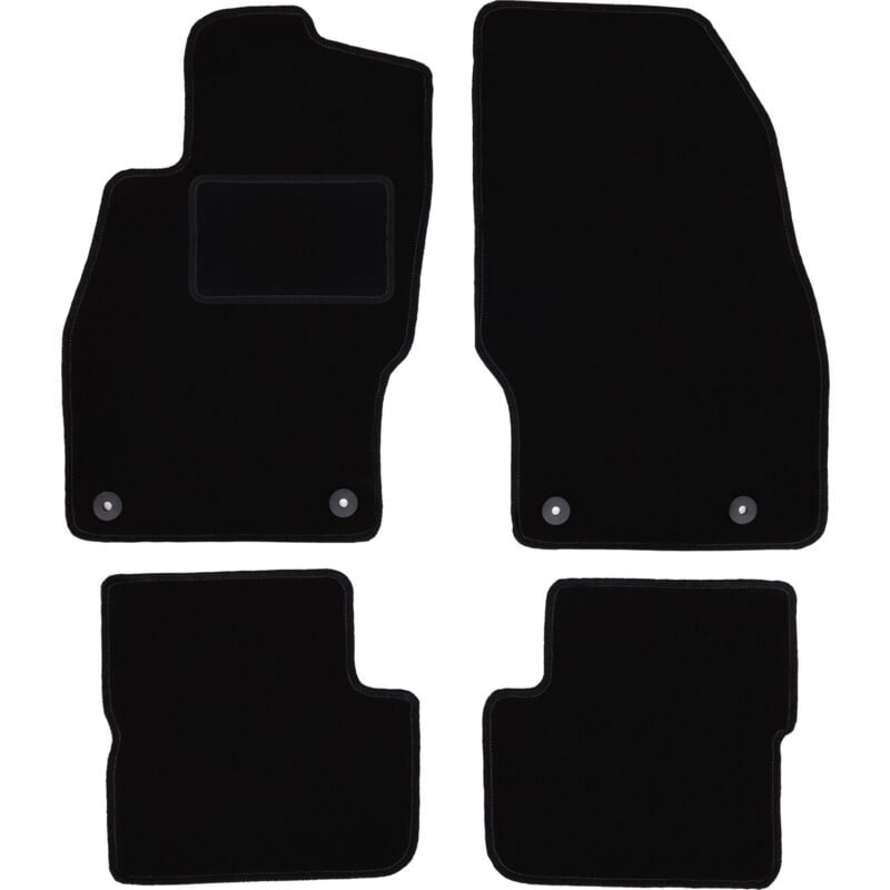 foto del prodotto tappetini in velluto nero per opel corsa d hatchback 2006 2015 
