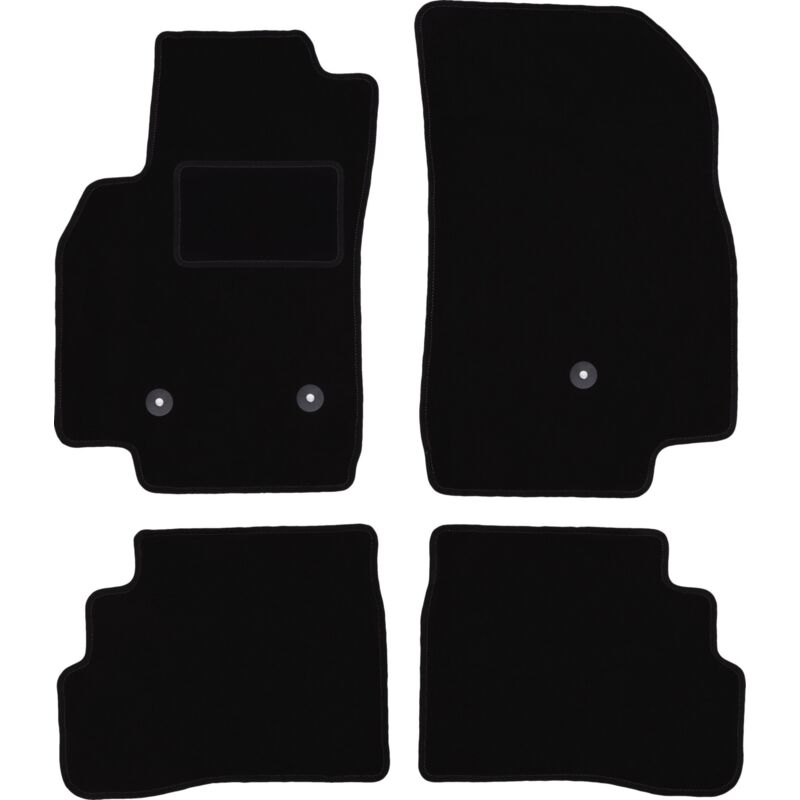 foto del prodotto tappetini in velluto nero per opel karl hatchback 2015 