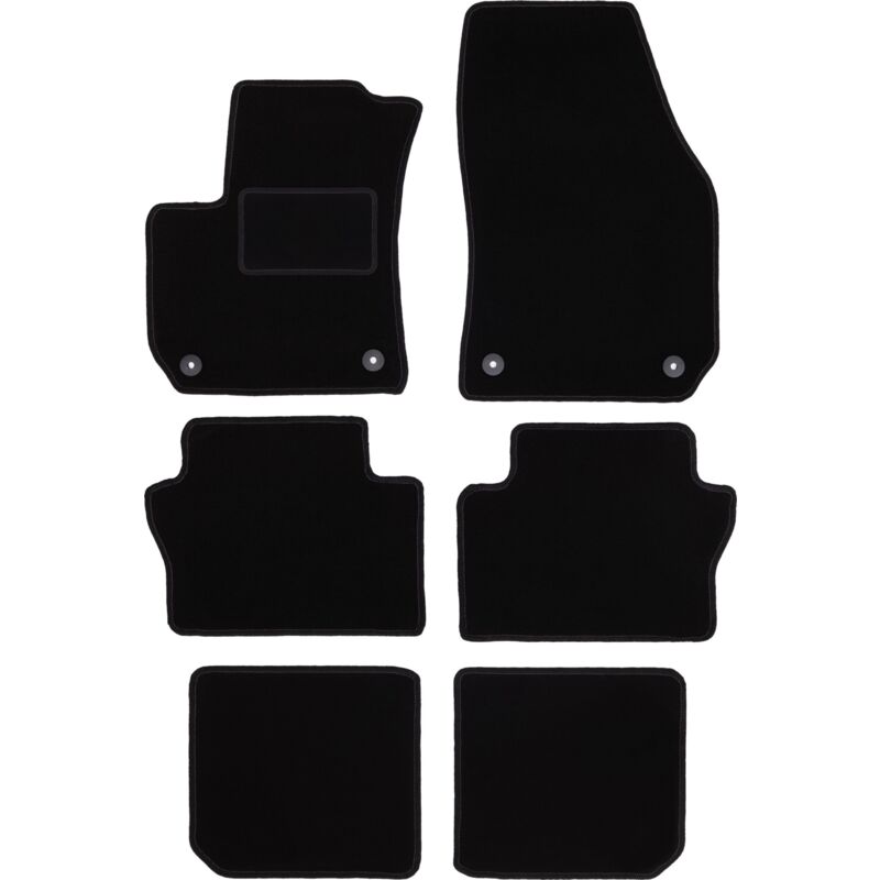 foto del prodotto tappetini in velluto nero per opel zafira b monovolume 2005 2014 