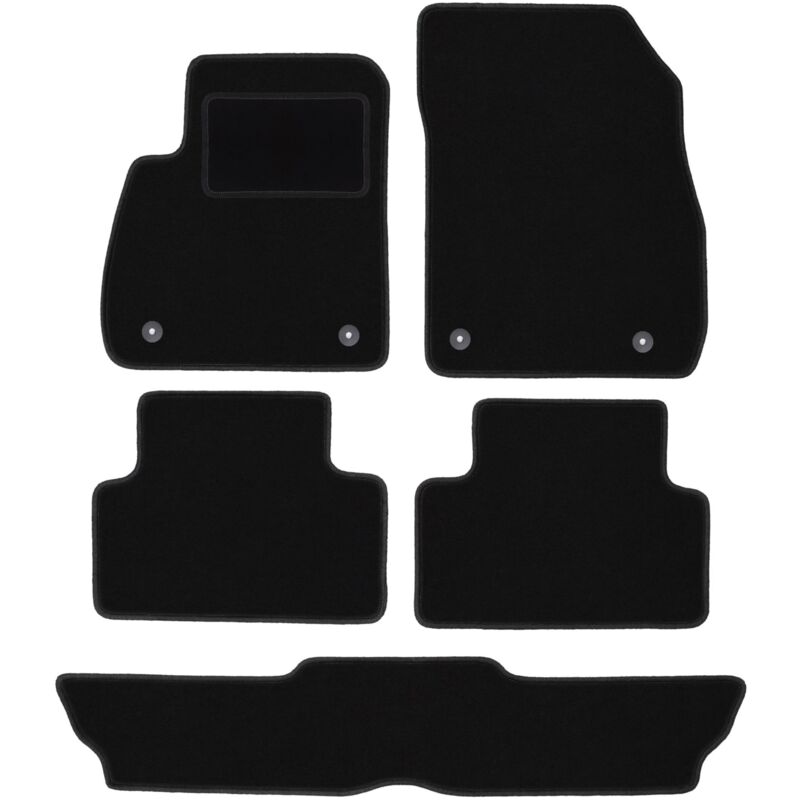 foto del prodotto tappetini in velluto nero per opel zafira c 7 posti 2012 2019 
