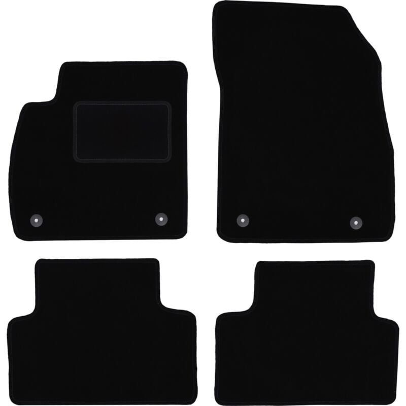 foto del prodotto tappetini in velluto nero per opel zafira c monovolume 2012 2018 