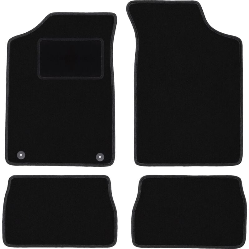 foto del prodotto tappetini in velluto nero per peugeot 106 hatchback 1991 2003 