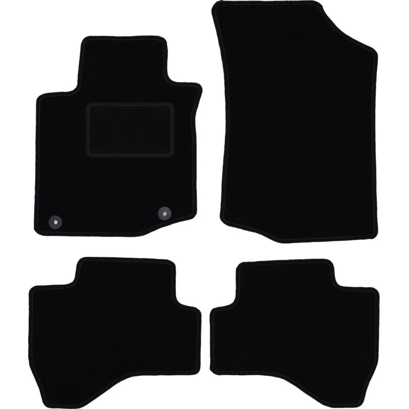 foto del prodotto tappetini in velluto nero per peugeot 107 hatchback 2005 2014 