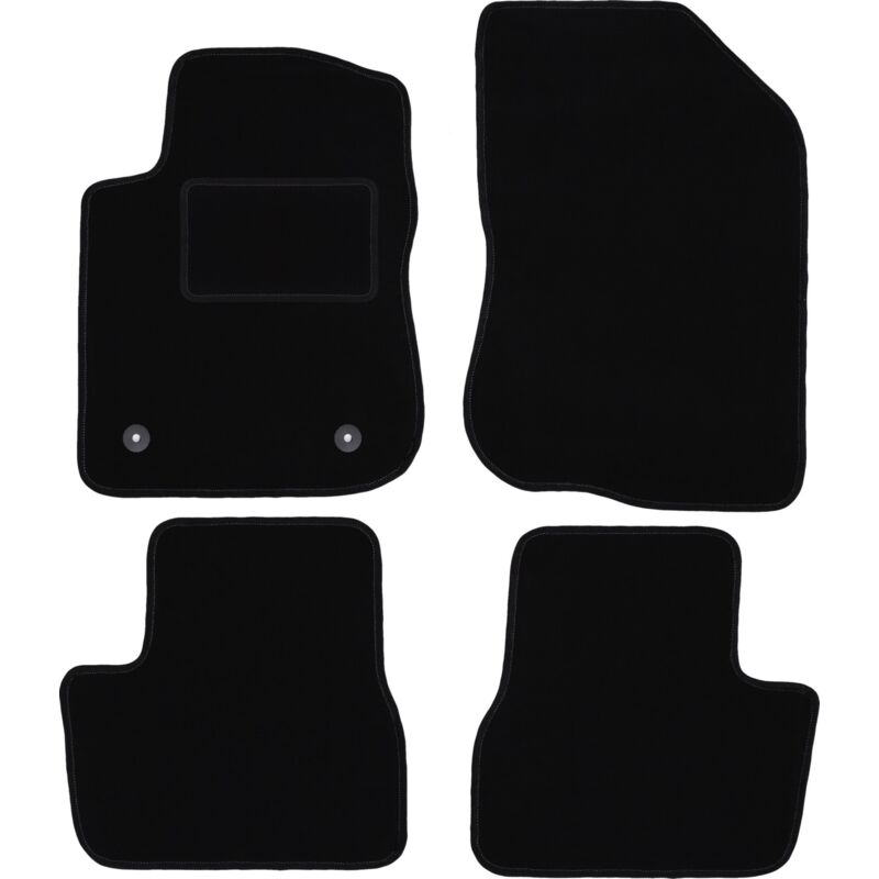 foto del prodotto tappetini in velluto nero per peugeot 208 i hatchback 2012 2019 