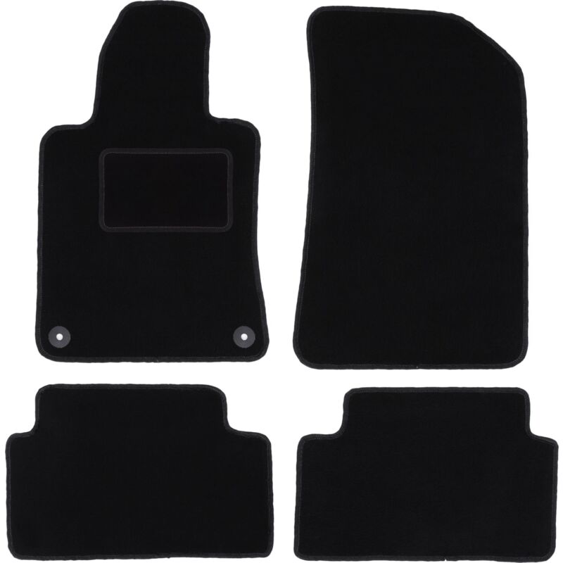 foto del prodotto tappetini in velluto nero per peugeot 508 i berlina, station wagon, sw, rxh 2010 2018 