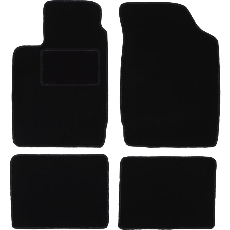 foto del prodotto tappetini in velluto nero per renault clio ii hatchback 1998 2005 