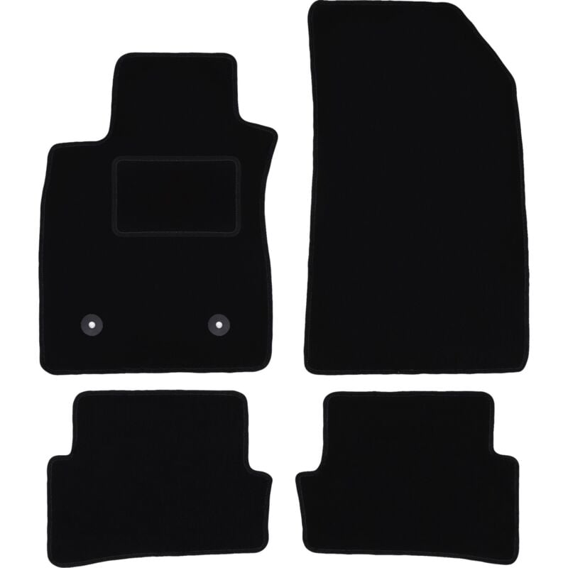 foto del prodotto tappetini in velluto nero per renault clio iii grandtour, station wagon, hatchback 2005 2012 