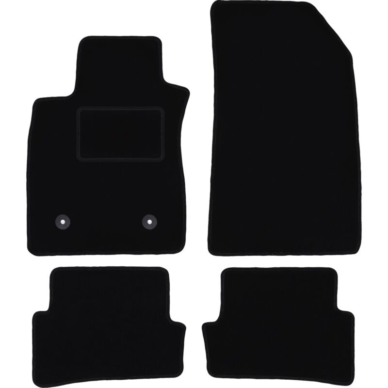 foto del prodotto tappetini in velluto nero per renault clio iv grandtour, station wagon, hatchback 2013 