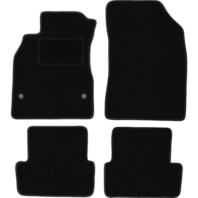 foto del prodotto tappetini in velluto nero per renault fluence berlina 2009 2016 