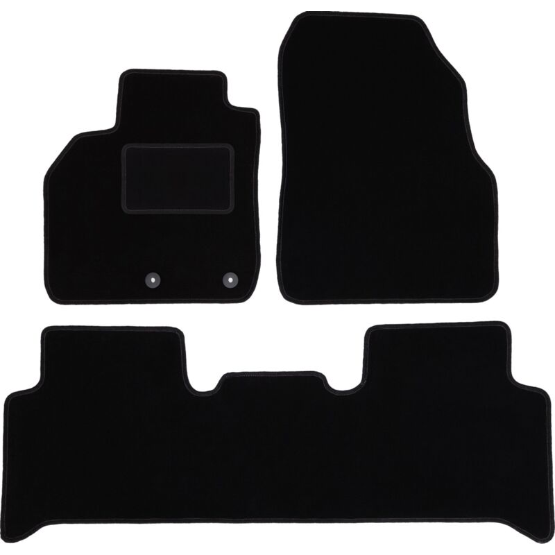 foto del prodotto tappetini in velluto nero per renault grand scenic ii minivan 2003 2009 
