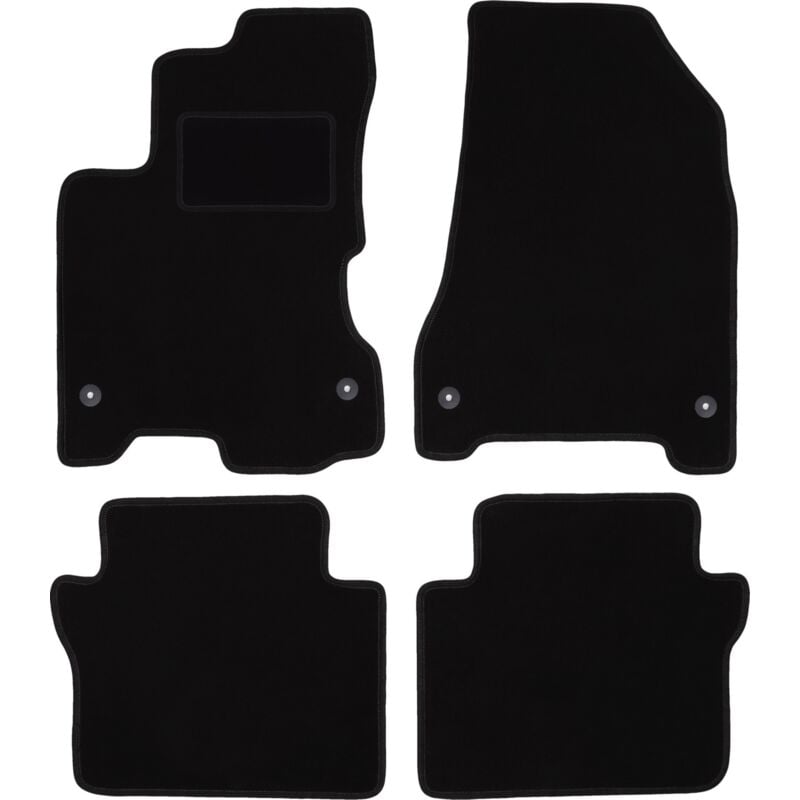 foto del prodotto tappetini in velluto nero per renault koleos i suv 2007 2016 