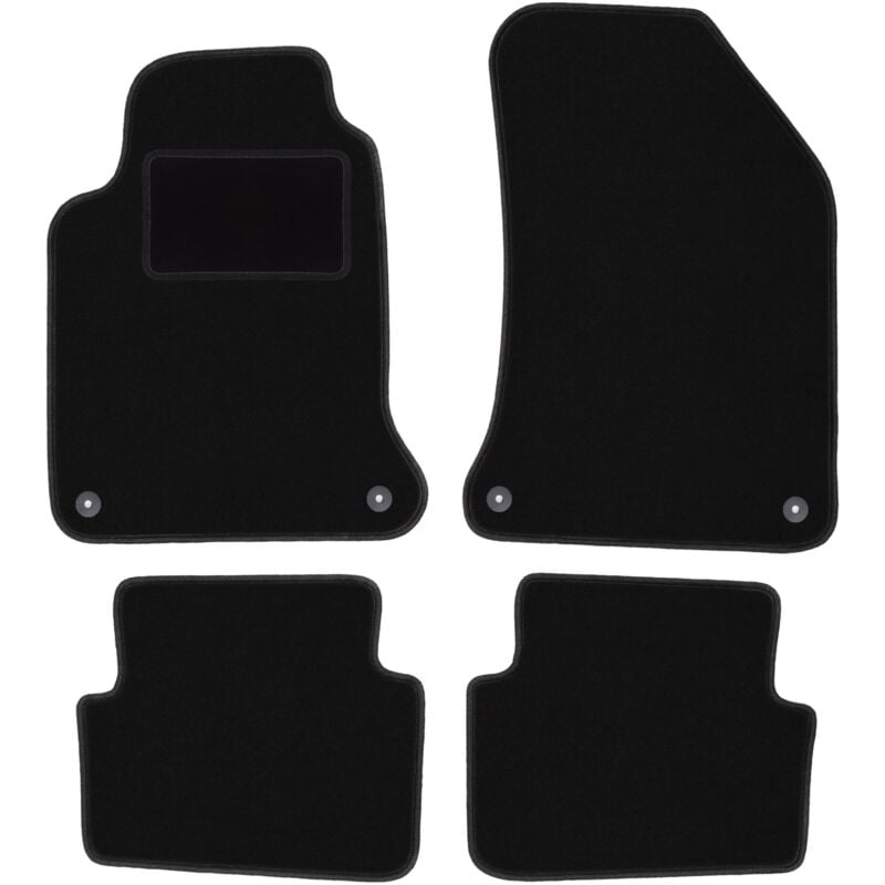 foto del prodotto tappetini in velluto nero per renault laguna ii station wagon, liftback 2001 2007 